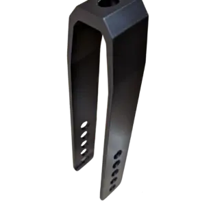 Alu etuhaarukka H170xB39 musta