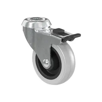 75x24 Liukulaakeri kalustepyörä Keskiöreiällä Jarru