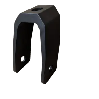 Alu etuhaarukka 65x39 musta