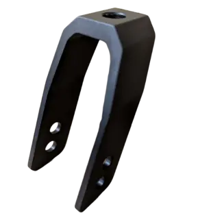 Alu etuhaarukka H92 * B39 musta