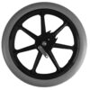 16" 410x45 TLFK PU-hjul svart-grå med bromstrumma