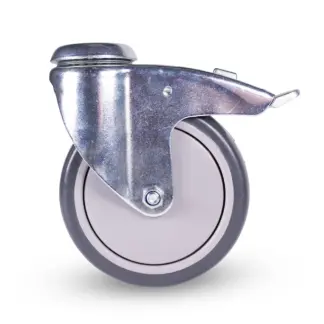 125x30 Kääntöpyörä jarrulla