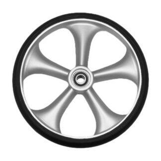 Takapyörä leopard-rollaattoriin, hopea (1 kpl)